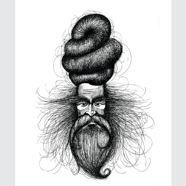 Black and White Baba Art Print