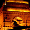 A Reflection of India Gate in Delhi