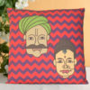 Traditional Couple Cushion Cover