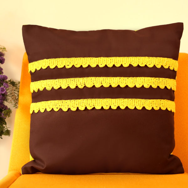 Lively Crochet Lace Cushion Cover
