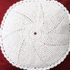 Maroon Cushion Cover & White Crochet Work - Image 2